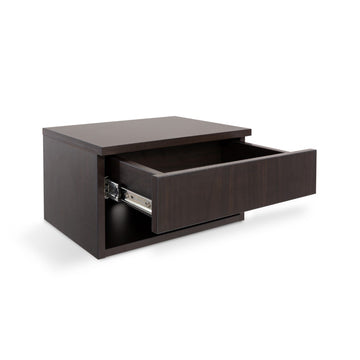 Ettore 15.71" Mid-Century Modern Floating Wall Mounted Nightstand with Soft-Close Drawer and Cable Hole - JONATHAN Y